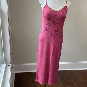 Chic Pink Floral Chemise